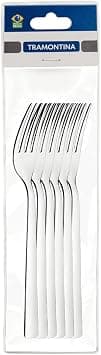 Tramontina Oslo 6 Pieces Stainless Steel Dessert Fork Set with High Gloss Finish on Amazon.ae - Price Tracker