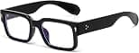 EYLRIM Square Frame Sunglasses for Women Men Trendy Chunky Rectangle Sun Glasses Black Shades UV400 Protection - Amazon.ae Price Tracker
