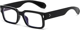 EYLRIM Square Frame Sunglasses for Women Men Trendy Chunky Rectangle Sun Glasses Black Shades UV400 Protection - Amazon.ae Price Tracker