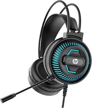 Gaming Headset Hp P2 Connection Blue Light Dhe-8001 Black on Amazon - Best Deal Finder