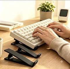 2 Piece Black Keyboard Riser Set, Typing Angle Support Pads for Desk, Fits Most Mechanical Slim Office Keyboards for Home Office Study Gaming - Amazon.sa Price Tracker