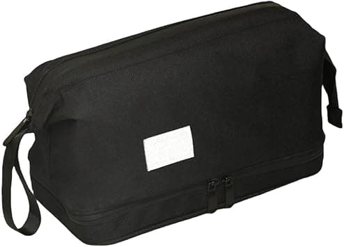 Travel Toiletry Bag Hanging Water-resistant with Hanging Hook for Mens, Large Packing with Waterproof Wet/Dry Compartment Travel Shower Bags, Travel Toiletry Organizer Dopp Kit Shaving Bag (Black) on Amazon - Best Deal Finder