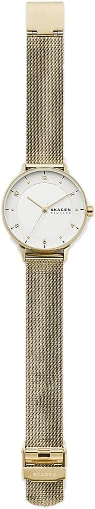 Skagen Women's Riis Three-Hand, Gold Stainless Steel Watch, SKW2914 on Amazon.ae - Price Tracker