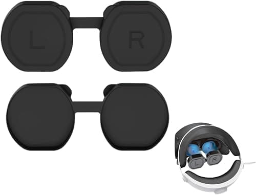 Lens Protector for PS VR 2, Anti-Scratch Silicone Cover for PlayStation VR2 Accessories, Dust-Proof & Shock-Resistant Washable Protective Cap, Prevents Sunlight Damage, Reusable PSVR2 Lens Sleeve على Amazon.ae - متتبع الأسعار