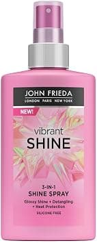 John Frieda Vibrant Shine 3-in-1 Shine Spray 150 ml, Weightless Glossing Spray with Heat Protection, Silicone-Free Detangling Spray for Mirror-Like Shine on Amazon.ae - Price Tracker