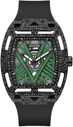 GUESS Men's 44mm Watch - Black Strap Black Dial Black Case on Amazon - Best Deal Finder