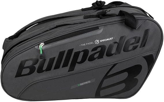 Bullpadel - Tour Black Racket Bag with Pockets for Shovels, Compartment for Clothes or Material and Auxiliary Pockets, Padded and Hand Handles for Carrying, Large Capacity and Protection على Amazon.ae - متتبع الأسعار