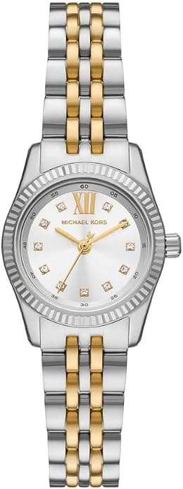 Michael Kors Lexington Watch for Women, Quartz Movement with Stainless Steel or Leather Strap - متتبع أسعار Amazon.sa