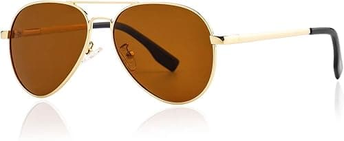 Gleyemor Small Aviator Sunglasses for Women and Men, 52MM Small Frame Polarized Aviators for Small Face على Amazon.ae - متتبع الأسعار