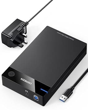 UGREEN External Hard Drive Enclosure 3.5 USB 3.0 to SATA Hard Drive Enclosure with Power Adapter Compatible with 3.5 2.5 Inch Hard Drive, WD, Seagate, Toshiba, HDD, SSD 10TB, UASP-UK Plug Tool-Free on Amazon.ae - Price Tracker