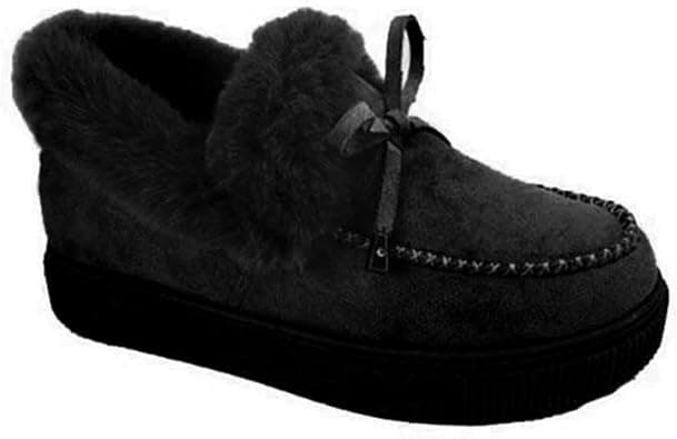 Ladmiple Winter Boots For Women Wide Width Snow Boots Comfortable Slip on Fur Lined Cold Weather Warm Ankle Booties on Amazon.ae - Price Tracker