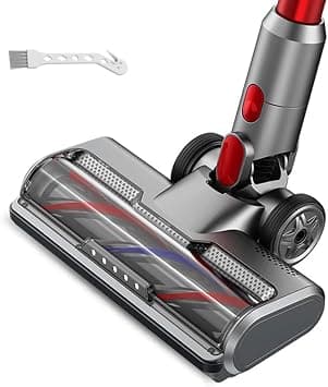 Laymi Motorhead Hardwood Floor Attachment for Dyson V7 V8 V10 V11 V15 Vacuum Cleaners with LED Headlights, Roller Cleaner Head Replacement Parts (D009) - متتبع أسعار Amazon.sa