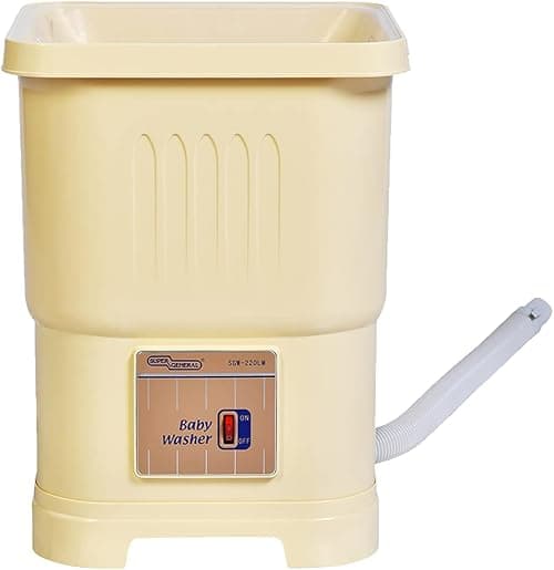 Super General 1 kg top-load Washing Machine, Portable Baby Washer with 20 Liter water capacity, Yellow, SGW-220-LM, 33.5 x 37.5 x 48.7 cm, 1 Year Warranty on Amazon.ae - Price Tracker