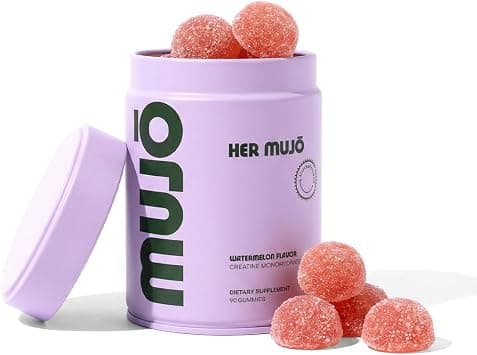 Mujō wellness Creatine Monohydrate Gummies - Up to 5g Daily Dose, 1.25g Per Gummy, Third-Party Tested, Sour Watermelon, Vegan, Gluten-Free, Non-GMO, 90 Count. على Amazon.ae - متتبع الأسعار