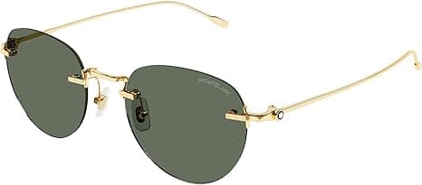 Montblanc Men Gold Sunglasses MB0239S-002 on Amazon.ae - Price Tracker