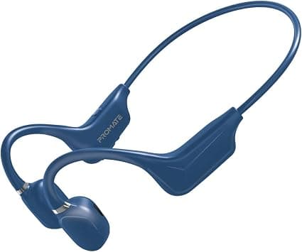 Promate Bone Conduction Headphones, Bluetooth 5.0 Wireless Open Ear Lightweight Headphones with Built-in Mic, Sweatproof and Button Controls for iPhone 17, Samsung Galaxy S25, Gym, Office, Ripple Blue on Amazon.ae - Price Tracker