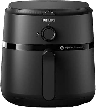 Philips Airfryer Compact - 3.2L, 1300W, Analogue, 12 Cooking Functions, Rapid Air Technology, Black - NA110/00 on Amazon - Best Deal Finder