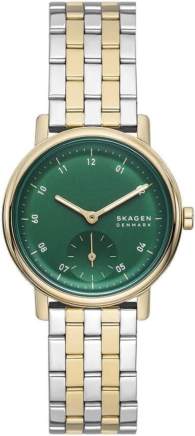 Skagen Women's Watch Kuppel Lille, Three Hand Movement Stainless Steel with a 32mm Case Size and Steel or Leather Strap on Amazon.ae - Price Tracker