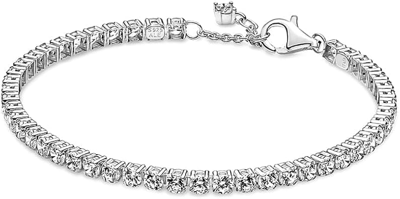Pandora Timeless Sterling silver Sparkling Tennis bracelet with clear cubic zirconia - متتبع أسعار Amazon.sa