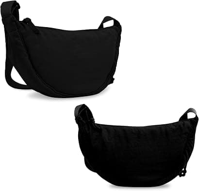 Small Nylon Crescent Crossbody Bag for Women Men Trendy,Travel Sling Bag - Amazon.sa Price Tracker