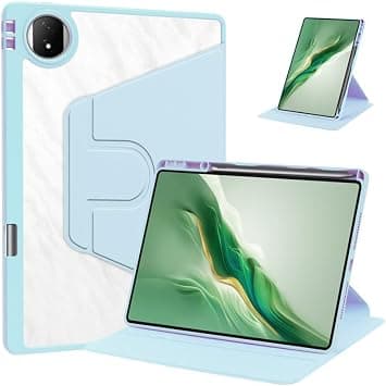 Gruattreay Clear Case Compatible with Honor MagicPad 2 12.3 Inch 2024,Acrylic Transparent Rotating Protective Case,Multi-View Stand,with Pen Slot,Auto Sleep/Wake (Sky Blue) on Amazon.ae - Price Tracker