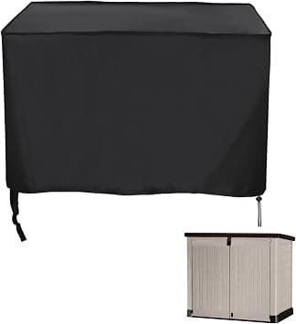 Deck Box Cover, Outdoor Waterproof Storage Cover for Keter,Furniture Box Protective Outside Storage for Patio Furniture Rectangle (148x84x125cm) - متتبع أسعار Amazon.sa