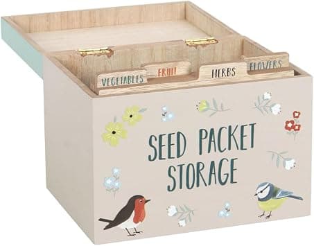 BRITISH GARDEN BIRDS SEED PACKET STORAGE BOX - متتبع أسعار Amazon.sa