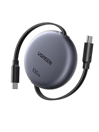UGREEN Retractable USB C Cable 1M, 100W Type C Charging for Laptop, Phones | High-End Aluminum Alloy & Black Type C Cable,For Travel & On-the-Go Charging,Adjustable length,Durable nylon braided cable on Amazon.sa - Price Tracker