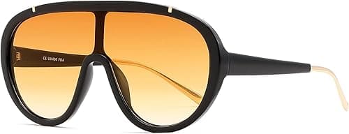 FEISEDY Sunglasses Women Oversized One Piece Frame UV400 Sun Glasses Trendy Retro Shades B2580 on Amazon.ae - Price Tracker