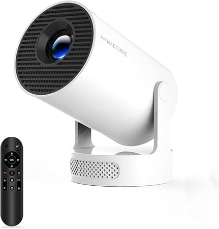 Mini Projector with WiFi 6 and Bluetooth 5.4, Portable Projectors 4K support, 5w Soundbase Speaker, Auto Vertical Keystone 180°Rotatable Smart Proyector for Movie Home Outdoor HY300Pro+ on Amazon.ae - Price Tracker