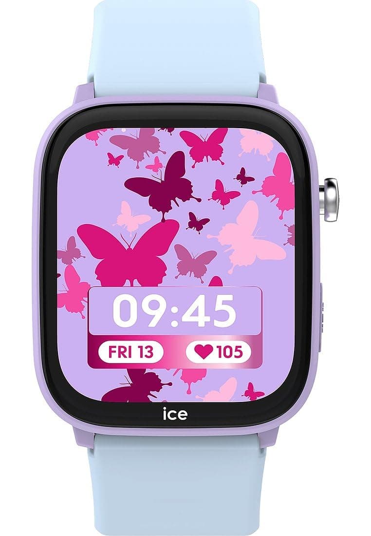 ICE-WATCH - ICE Smart Junior 3.0 FM Purple Soft Blue - Girl's geolocatable smartwatch with Silicon Strap - 024550 (1.75 inches), Purple, strap on Amazon.ae - Price Tracker