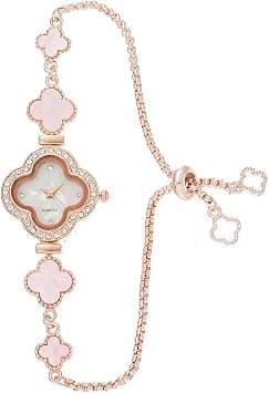 HANNEA® Wrist Watches for Women Luxury Unique Rose Gold Rhinestone Bracelet Watch Fashion Dress Quartz Watches for Women Gift on Amazon.ae - Price Tracker