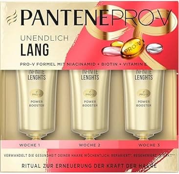 Pantene Pro-V Power Booster Intensive Care Shots (3 x 15 ml), for Unruly Hair, Hair Treatment Dry Hair, Hair Care Shine, Anti-Frizz on Amazon.ae - Price Tracker