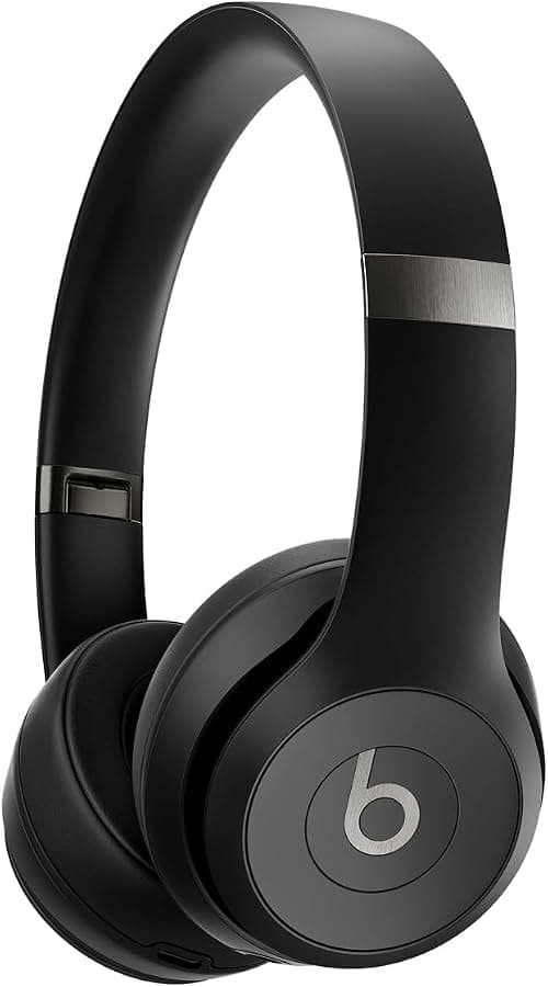 Beats Solo 4 – Wireless Bluetooth On-Ear Headphones, Apple & Android Compatible, Up to 50 hours of Battery Life – Matt Black on Amazon.ae - Price Tracker