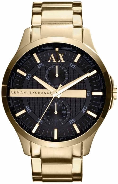 Armani Exchange Herren-Dreizeiger-Datumsanzeige, Edelstahluhr, Gehäusegröße 46 mm on Amazon.ae - Price Tracker