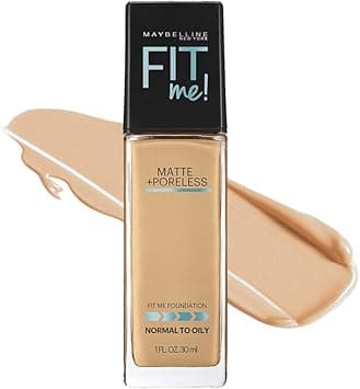 Maybelline New York Fit Me Matte+Poreless Liquid Full Coverage Foundation For Oily Skin (With Pump), 220 Natural Beige, 30Ml, Pack Of 1 on Amazon.ae - Price Tracker