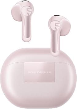 SOUNDPEATS Air6 HS BT 6.0 Wireless Earbuds, Semi-in-Ear Bluetooth Earphones with 13mm Triple-Magnet Bio-Composite Driver, LDAC & Hi-Res Audio, 45H Playtime, 4-Mic Noise Cancelling, IPX5 (pink) on Amazon.ae - Price Tracker