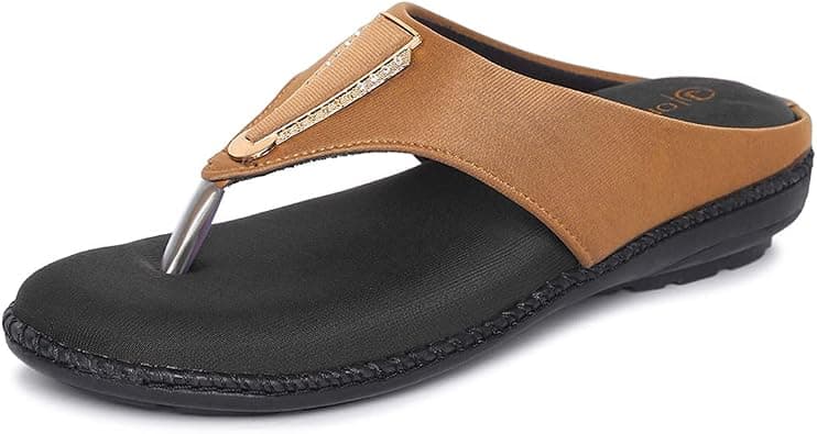 ORTHO JOY Fancy doctor slippers | Stylish chappal for women | Comfortable flat sandals for women stylish on Amazon.ae - Price Tracker
