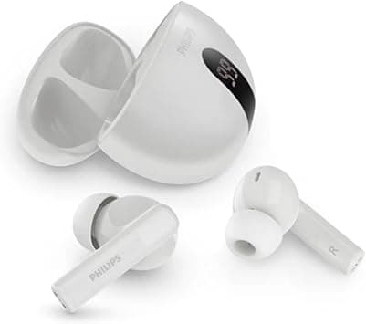 Philips TAT3559WT/97 True Wireless Earbuds – Active Noise Cancellation, Bluetooth 5.4, 10mm Drivers, AI Mic, 20H Playtime, IPX4 – White على Amazon.ae - متتبع الأسعار