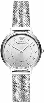 Emporio Armani Women's Silver Dial Stainless Steel Analog Watch - AR11128 - Amazon.ae Price Tracker