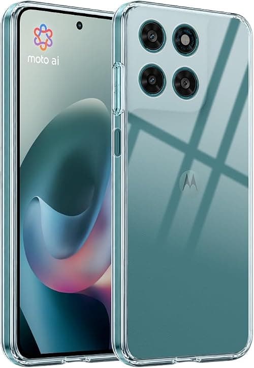 HS Products HSP Case for Motorola Moto G77 5G - Matt, Shockproof & Perfect Fit | TPU Silicone Case with Microdots, Camera Protection, Anti-Fingerprint & Dust Protection - Transparent on Amazon.ae - Price Tracker