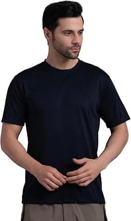 FUSEFIT Regular Fit Dry-Fit Round Neck Gym & Training Sports wear Tshirt for Men on Amazon - Best Deal Finder