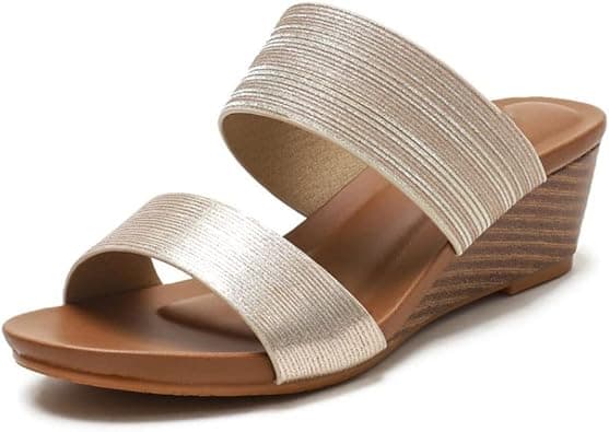 KNYOIP Sandal Plus Size Women Wedges Sandals Slippers Heel Cross Strap Female Big Size Summer Shoes على Amazon.ae - متتبع الأسعار