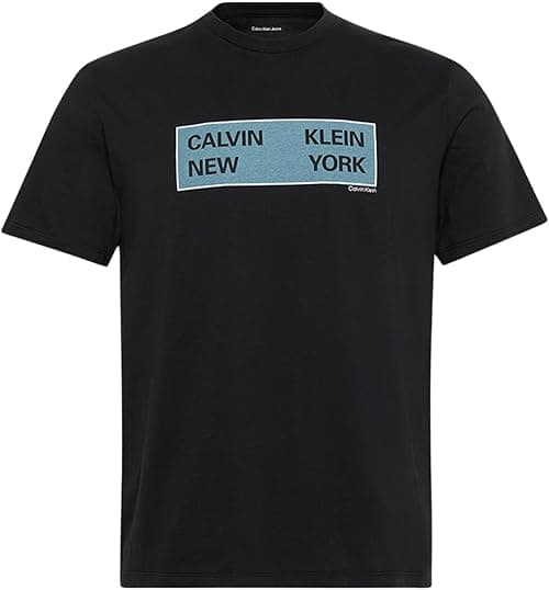 Calvin Klein mens Ss 30s Eu Ckny Box Graphic Tee Lv04rd816g T-Shirts (pack of 1) on Amazon.ae - Price Tracker