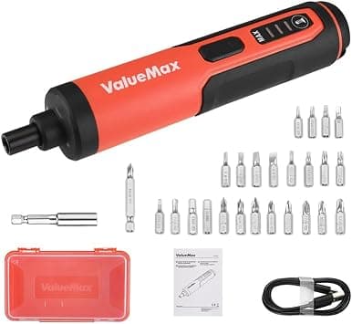 ValueMax 3.6 V Rechargeable Electric Screwdriver, USB Charging, 24 Bits on Amazon.ae - Price Tracker