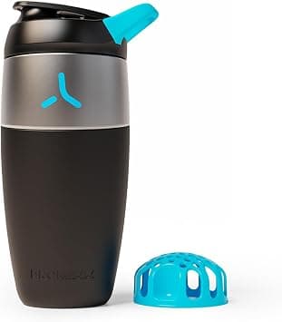 Promixx Pursuit Stainless Steel Shaker Bottle - 26oz Lightweight Metal Protein Mixer with Snap-Fit Agitator for Smooth Shakes - Leak-Proof Gym Shaker Cup for Fitness & Travel - Black على Amazon.ae - متتبع الأسعار