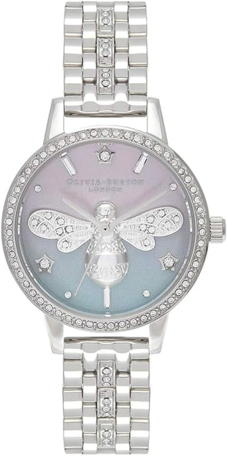 Olivia Burton SPARKLE BEE WOMENS PINK & SAGE MOTHER OF PEARL & STONE & BEE DIAL STAINLESS STEEL Watch - OB16GB05 on Amazon.ae - Price Tracker