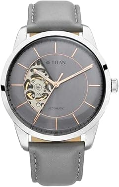 Titan Automatics Grey Dial Automatic Leather Strap Analogue Watch for Men - Amazon.sa Price Tracker