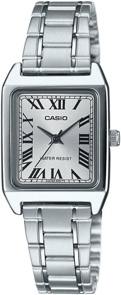 Casio LTP-V007 Series Standard Quartz Women's Wristwatch, Overseas Model, Silver Roman Metal Band LTP-V007D-7B, Bracelet Type, Silver Roman Metal Band LTP-V007D-7B on Amazon.ae - Price Tracker