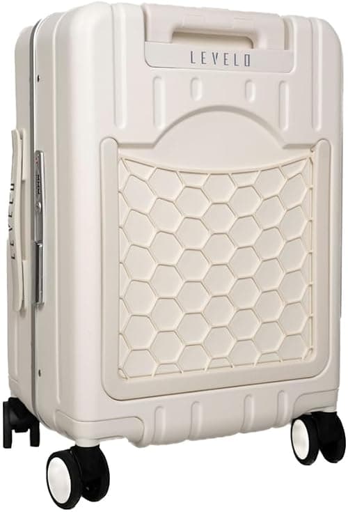 Levelo RoamCruiser 20" Travel Luggage With Detachable Kid Holder - White on Amazon.ae - Price Tracker